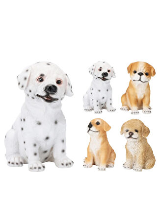 Boyner Evde Çok Renkli Biblo Oturan Köpek17x11x19 cm