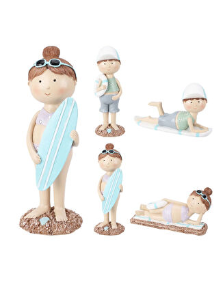 Boyner Evde Çok Renkli Biblo Çocuk Plaj Tarzı 20X6X11CM 4A