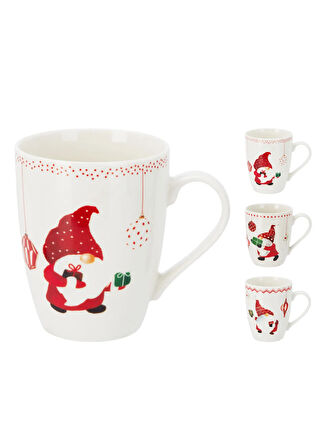 Boyner Evde Porselen Çok Renkli Kupa XMS KUPA 10CM YILBAŞI DESENİ 1