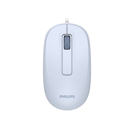 Philips SPK7238J USB Kablolu 1200 DPI Optik Mouse Hafif Ergonomik Günlük Kullanım Açık Mavi