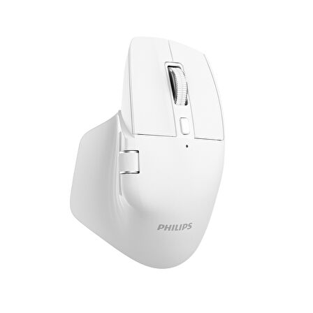 Philips SPK7858 Bluetooth 5.0 4000DPI Şarjlı Sessiz Hızlı Kaydırma Kablosuz Mouse Beyaz