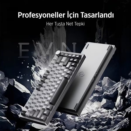 Philips Evnia SPK8618DTRH HotSwap Makrolu 3 Modlu Metal Gaming Oyuncu Klavyesi Gri