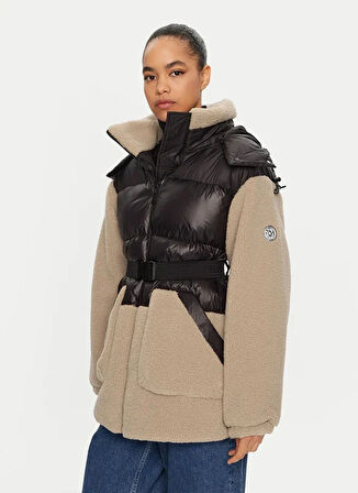 KARL LAGERFELD Bej - Siyah Kadın Mont 246W1500