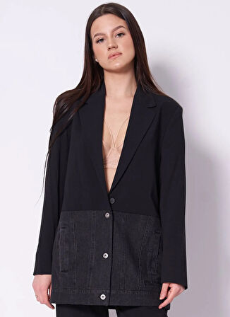 Karl Lagerfeld Jeans Normal Siyah Kadın Ceket A1W14021