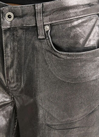 Karl Lagerfeld Jeans Yüksek Bel Dar Paça Slim Fit Antrasit Kadın Denim Pantolon A1W10099