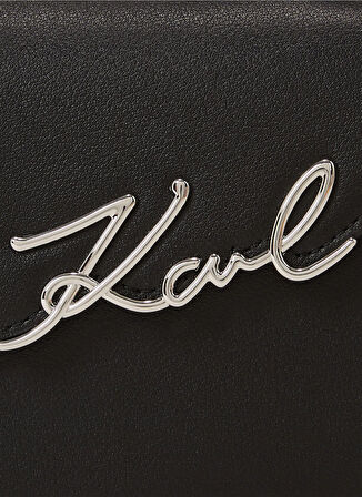 KARL LAGERFELD Deri Siyah Kadın Çapraz Çanta A1W304581av