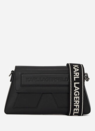 KARL LAGERFELD Deri Siyah Kadın Çapraz Çanta A2W301981av