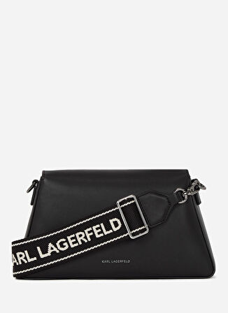 KARL LAGERFELD Deri Siyah Kadın Çapraz Çanta A2W301981av