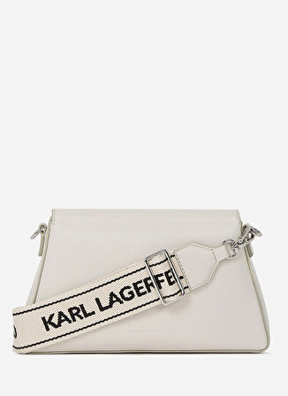 KARL LAGERFELD Deri Beyaz Kadın Çapraz Çanta A2W30198252