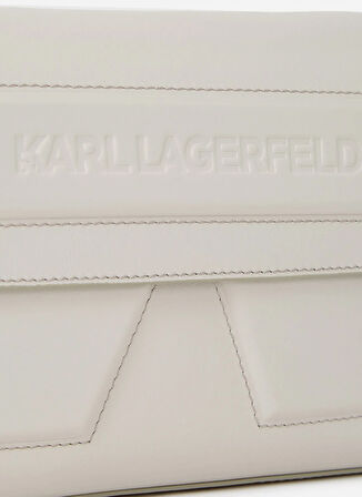 KARL LAGERFELD Deri Beyaz Kadın Çapraz Çanta A2W30198252