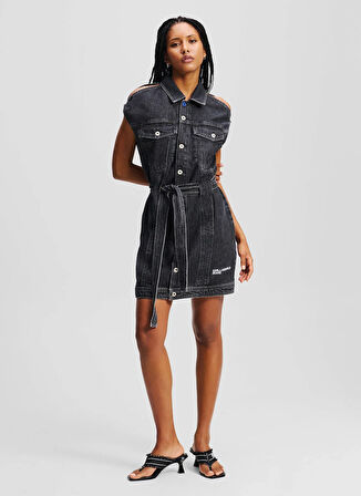 Karl Lagerfeld Jeans Denim Elb, L, Siyah