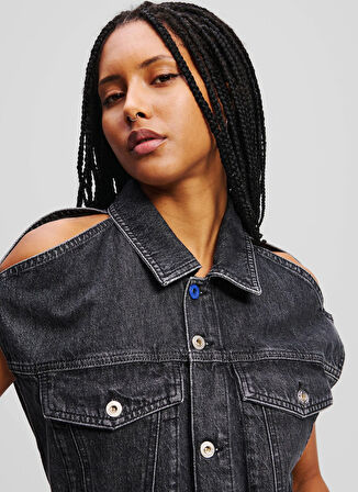 Karl Lagerfeld Jeans Denim Elb, L, Siyah