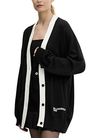 Karl Lagerfeld Jeans Siyah Kadın Hırka A3W18008