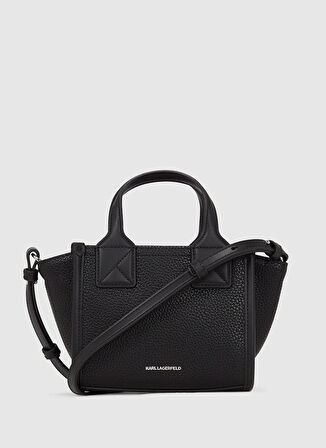 KARL LAGERFELD Deri Siyah Kadın El Çantası A3W300281av