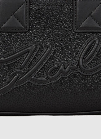 KARL LAGERFELD Deri Siyah Kadın El Çantası A3W300281av