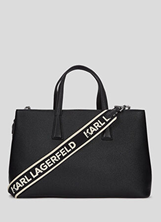 KARL LAGERFELD İnek Derisi Siyah Kadın El Çantası A3W30315999