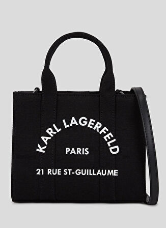KARL LAGERFELD İnek Derisi Siyah Kadın El Çantası A3W50118999