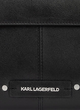 KARL LAGERFELD Deri Siyah Kadın El Çantası A3W303381av