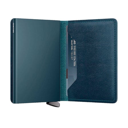 Secrid Premium Slimwallet+ Basco Kartlık Cüzdan, Pet.Mavi