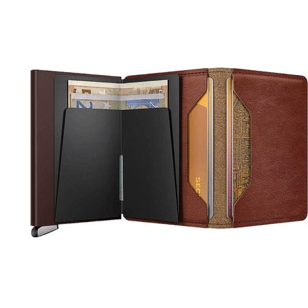Secrid Premium Slimwallet+ Basco Kartlık Cüzdan, A.Kahve