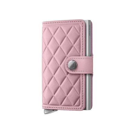 Secrid Premium Miniwallet+ Emboss Diamond Kartlık Cüzdan, Pembe