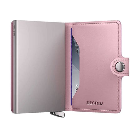 Secrid Premium Miniwallet+ Emboss Diamond Kartlık Cüzdan, Pembe