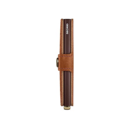 Secrid Premium Miniwallet+ Emboss Lines Kartlık Cüzdan, Kahve