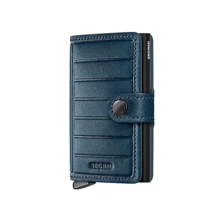 Secrid Premium Miniwallet+ Emboss Lines Kartlık Cüzdan, Pet.Mavi