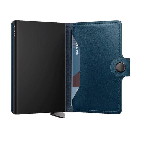 Secrid Premium Miniwallet+ Emboss Lines Kartlık Cüzdan, Pet.Mavi