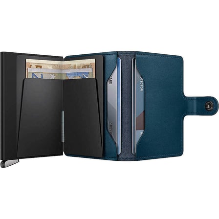 Secrid Premium Miniwallet+ Emboss Lines Kartlık Cüzdan, Pet.Mavi