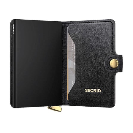 Secrid Premium Miniwallet+ Emboss Diamond Kartlık Cüzdan, Siyah