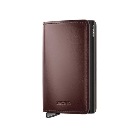 Secrid Premium Slimwallet+ Dusk Kartlık Cüzdan, Koyu Kahve