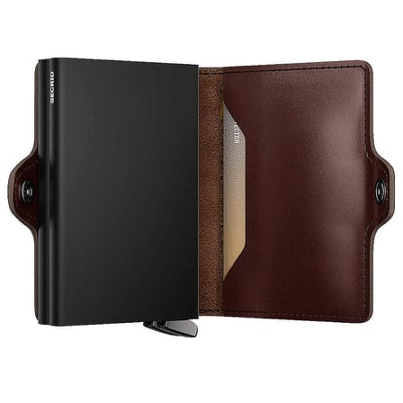Secrid Premium Twinwallet+ Dusk Kartlık Cüzdan, Koyu Kahve