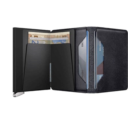 Secrid Premium Slimwallet+ Basco Kartlık Cüzdan, Siyah