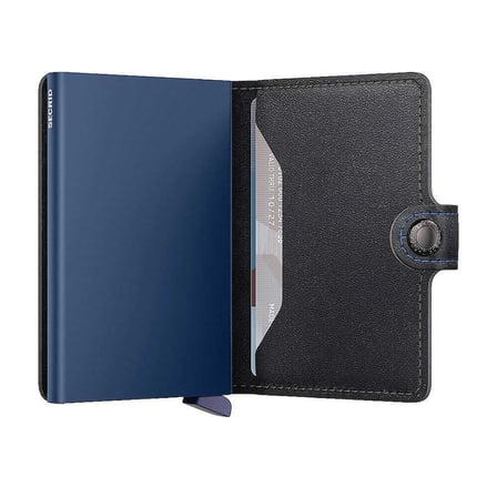 Secrid Miniwallet Original Kartlık Cüzdan, Siyah-Lacivert