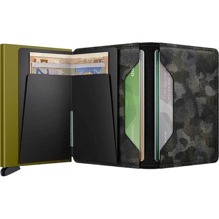 Secrid Slimwallet Jungle Kartlık Cüzdan, Siyah-Yeşil