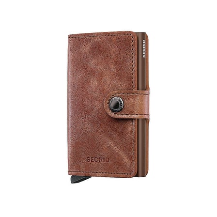 Secrid Miniwallet Vintage Kartlık Cüzdan, Kahve