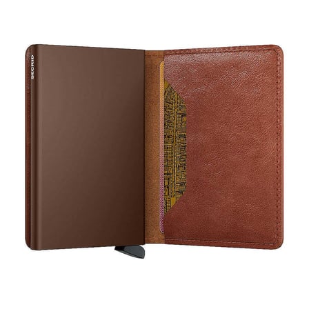 Secrid Slimwallet Vintage Kartlık Cüzdan, Kahve