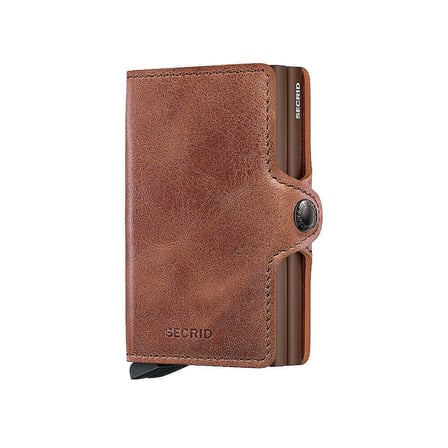 Secrid Twinwallet Vintage Kartlık Cüzdan, Kahve