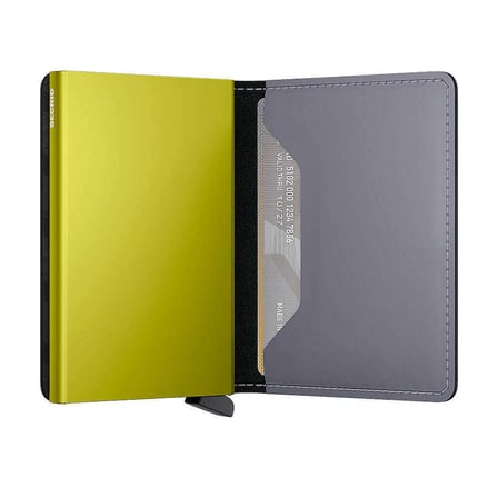 Secrid Slimwallet Matte Kartlık Cüzdan, Gri-Mavi