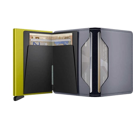 Secrid Slimwallet Matte Kartlık Cüzdan, Gri-Mavi