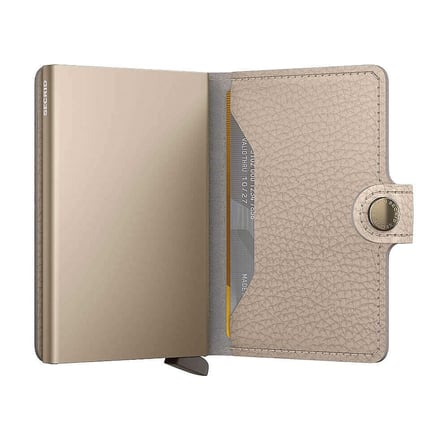 Secrid Miniwallet Pebble Kartlık Cüzdan, Bej