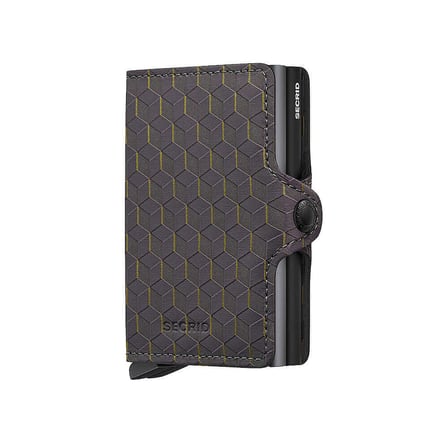 Secrid Twinwallet Optical Kartlık Cüzdan, Gri-Sarı