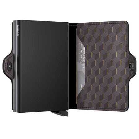 Secrid Twinwallet Optical Kartlık Cüzdan, Gri-Sarı