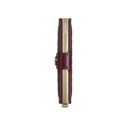 Secrid Premium Miniwallet+ Emboss Diamond Kartlık Cüzdan, Bordo