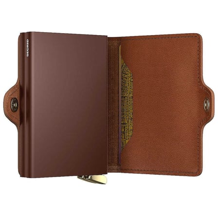 Secrid Premium Twinwallet+ Emboss Lines Kartlık Cüzdan, Kahve