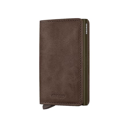 Secrid Slimwallet Vintage Kartlık Cüzdan, Koyu Kahve