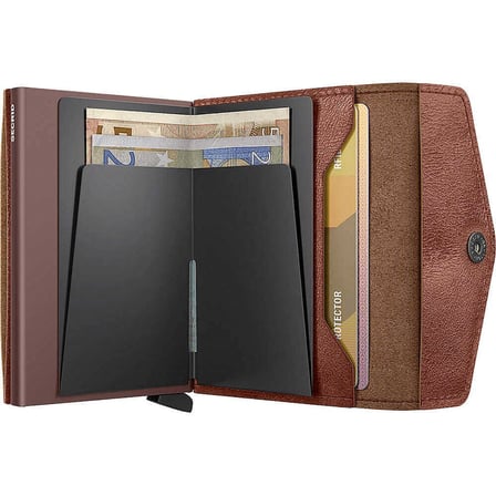 Secrid Envelope Wallet Vintage Kartlık Cüzdan, Açık Kahve