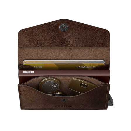 Secrid Envelope Wallet Vintage Kartlık Cüzdan, Ç.Kahve