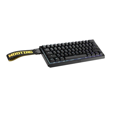 Wooting 60HE v2 Lekker Tikken Medium Hall Effect Manyetik Switch Gaming Klavye (WK3C-US1-TIK-BK1)